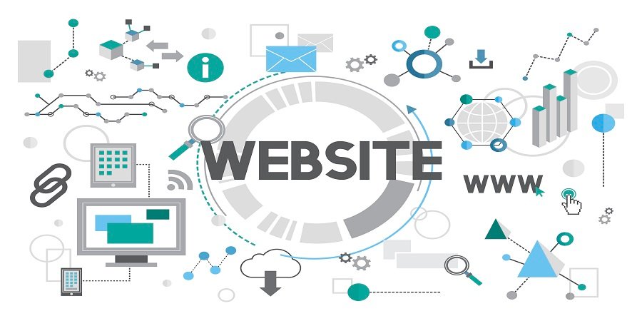 Basic RGB Illustration of web design